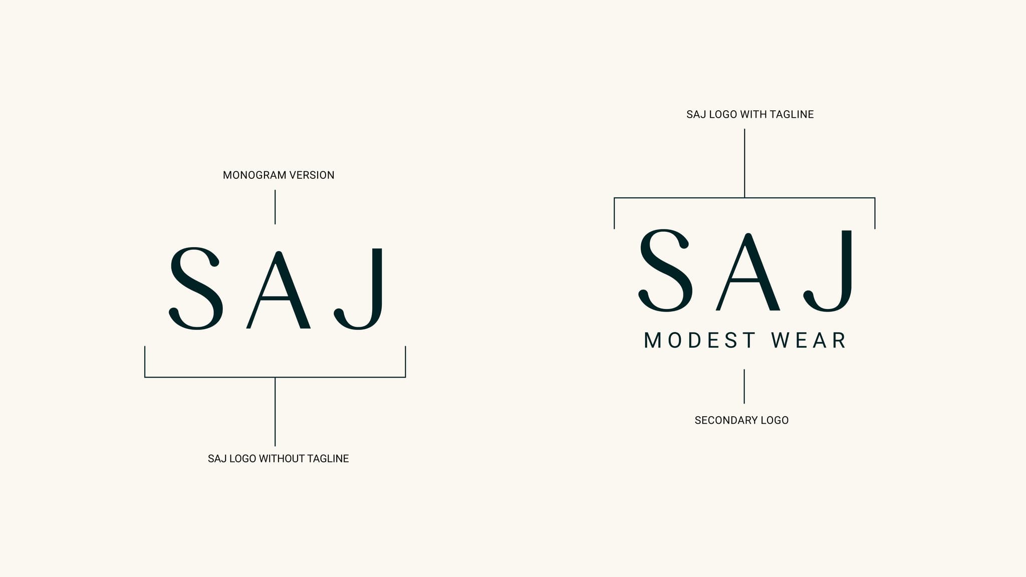 Saj Modest Wear brand identity 11